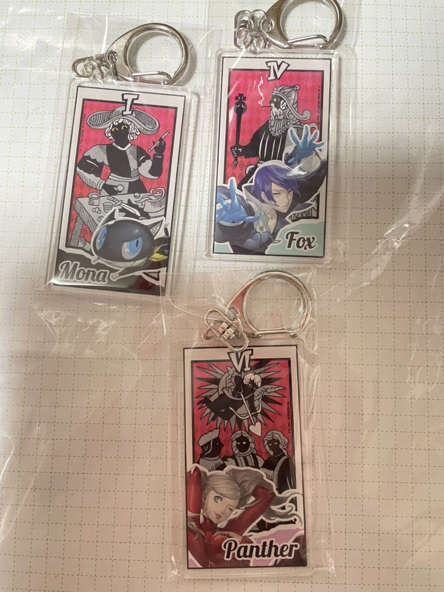 Amazon.co.jp: ペルソナ5 ロイヤル タロットアクリルキーホルダー